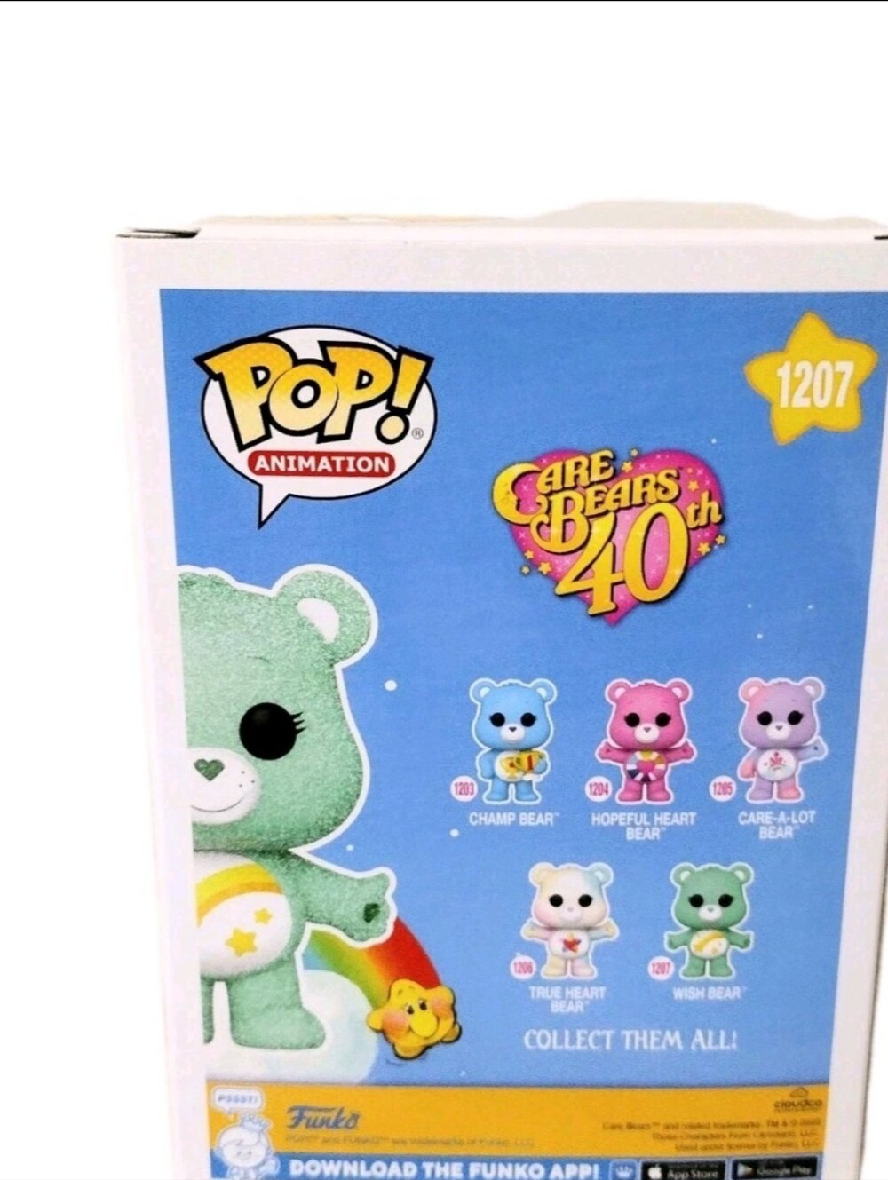 Funko Pop! Animation Wish Bear - Sparkling Mint Green with Yellow Accents - Picture 4 of 13